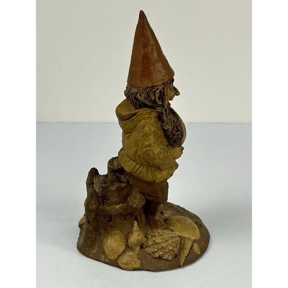 Tom Clark Gnome Pawley #42 Cairn Studio 1984 Shell Beach Figurine Vintage - Picture 5 of 9